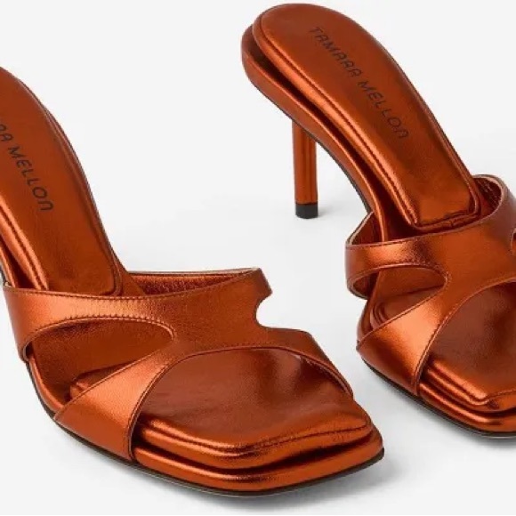 Tamara Mellon Futura Sandal Sz 37.5 EU / 7 US. Summer 2023 collection. Sold out. - Picture 3 of 9